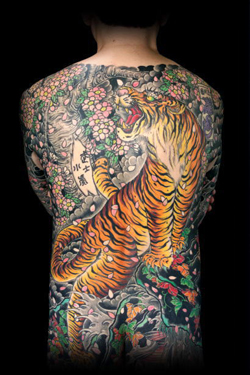 Japanese Tiger Design Tattoo